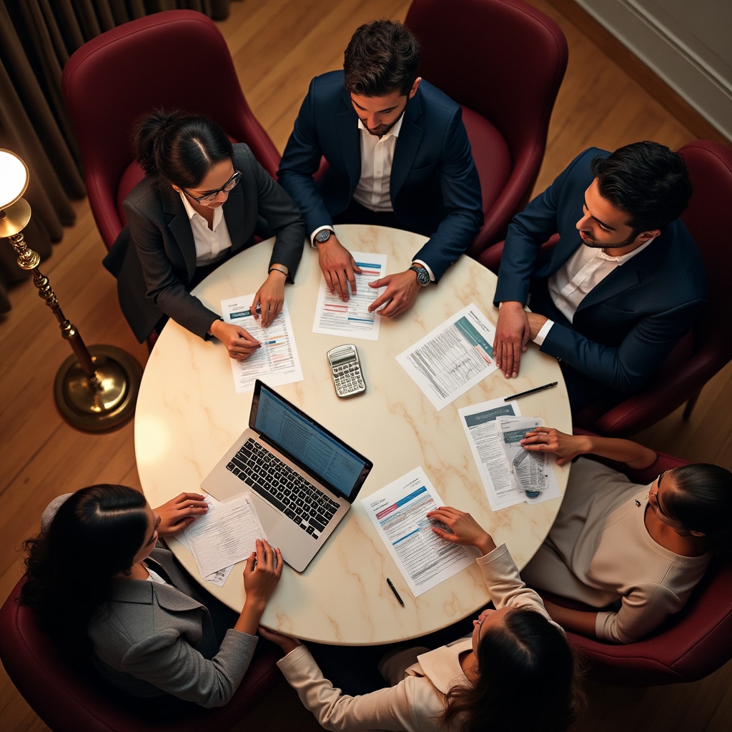 Interactive financial planning workshop session