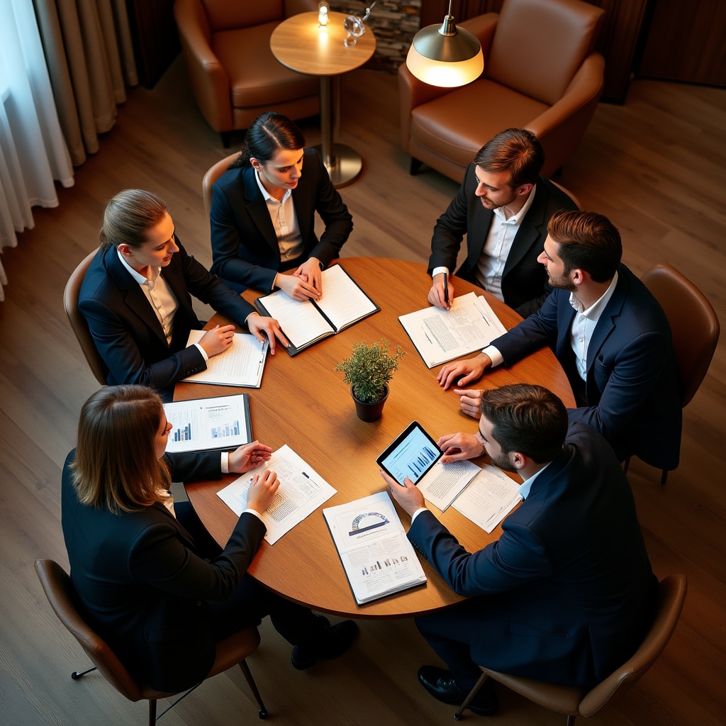 Young professionals attending financial literacy workshop